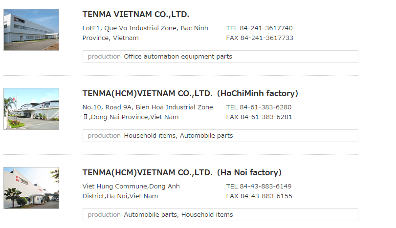 Tenma Vietnam Co., Ltd.