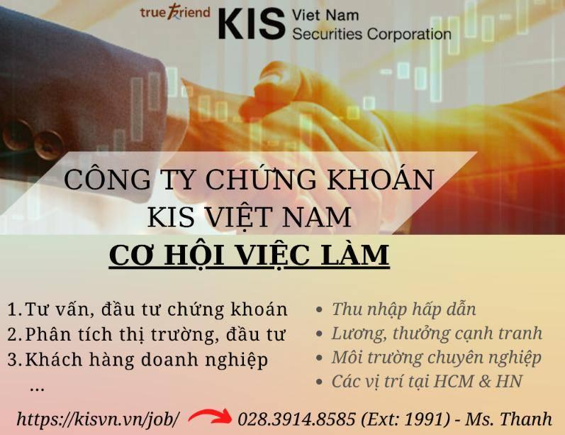 Công Ty Cổ Phần Chứng Khoán KIS Việt Nam tuyển dụng - Tìm việc mới nhất, lương thưởng hấp dẫn.