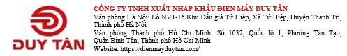 Công Ty TNHH XNK Điện Máy Duy Tân