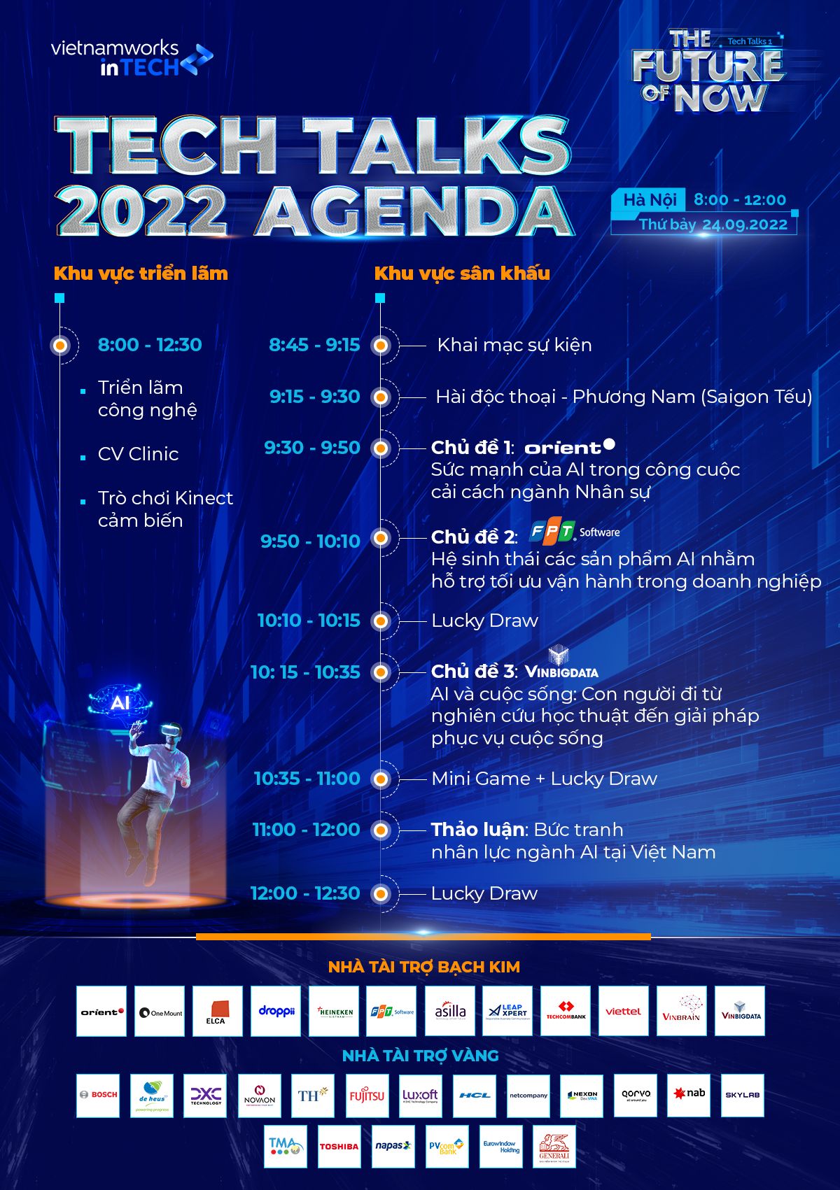 Agenda của Tech Talks 2022