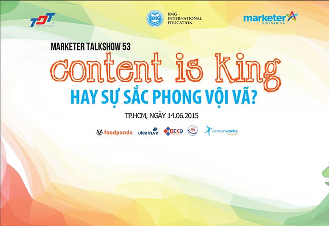 talkshow marketing content is king hay su sac phong voi va 3