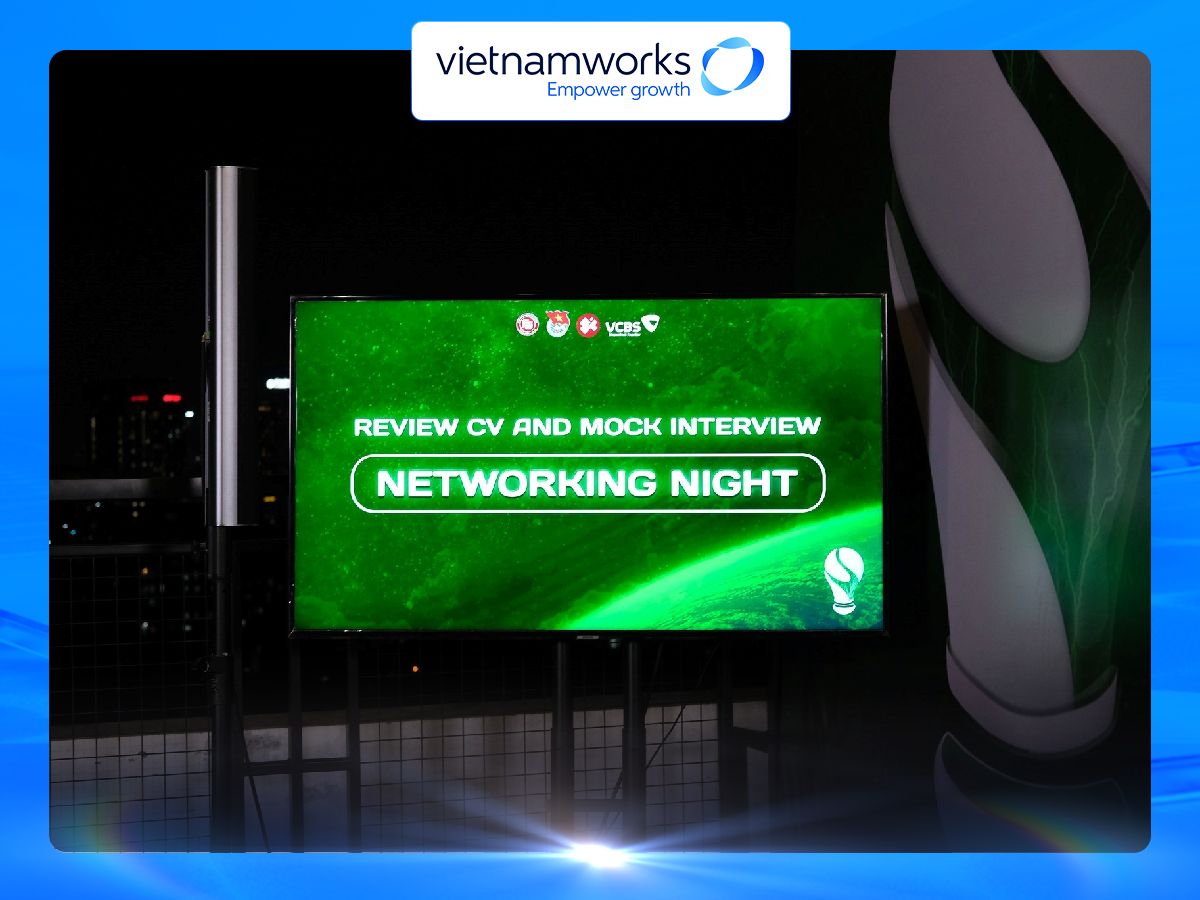 Networking Night là thời gian để các bạn sinh viên được trải nghiệm cảm giác tham gia một quy trình phỏng vấn