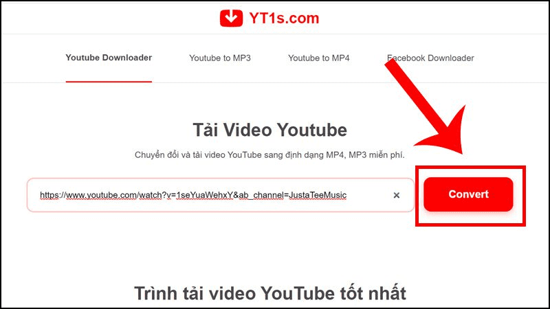 Tải Video Youtube bằng phẳng YT1s