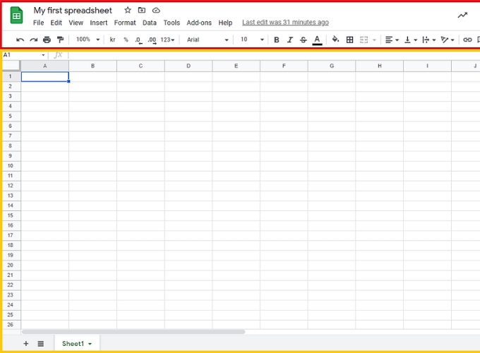 Google Sheets là một ứng dụng bảng tính trực tuyến