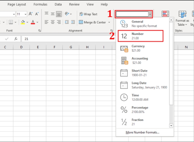 Định dạng số trong excel là gì?