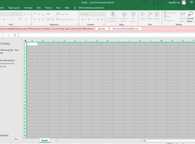 Bước 1 Cách chia 1 ô thành 2 ô trong Excel