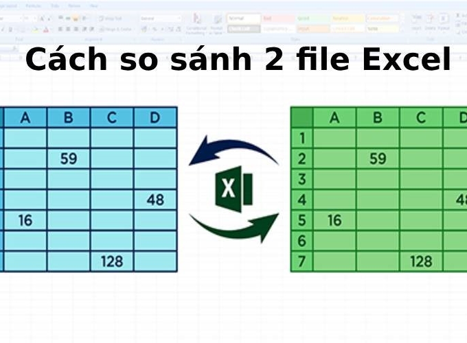 So sánh 2 tệp tin excel nhằm đánh giá sự đúng mực và theo gót dõi sự thay cho đổi