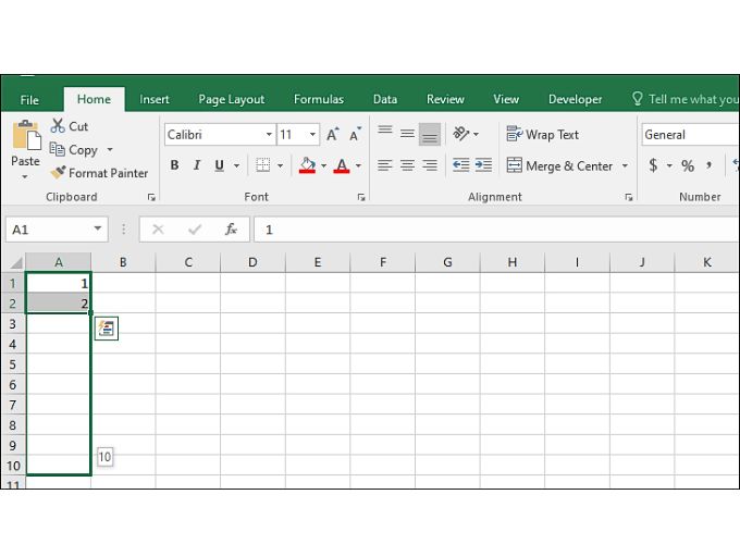 Cách thêm dòng trong Excel vào dòng trống