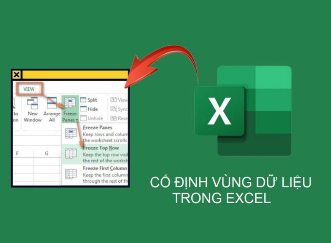 Cố định vùng dữ liệu là thao tác quan trọng khi làm việc với excel