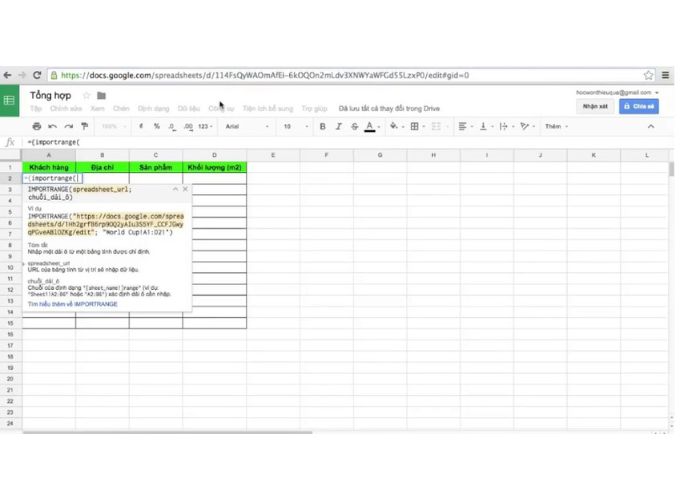 Khi nào cần lấy dữ liệu từ sheet khác trong Google Sheet