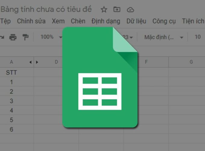 cố định cột trong Google Sheet