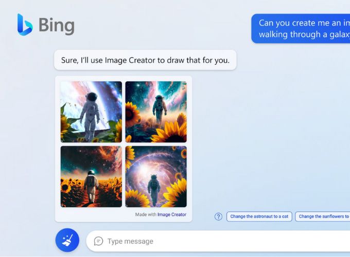 Web vẽ giành giật AI Bing Image Creator