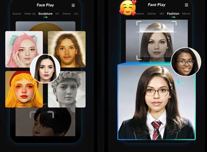 Web vẽ tranh giành AI Faceplay